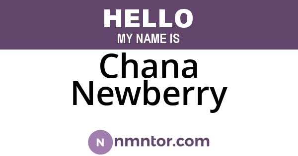 Chana Newberry