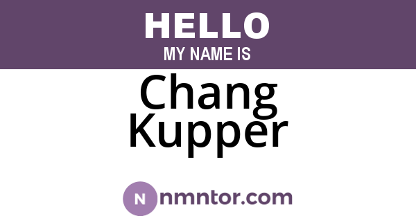 Chang Kupper