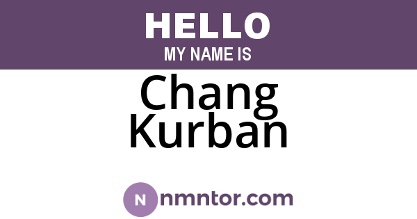Chang Kurban