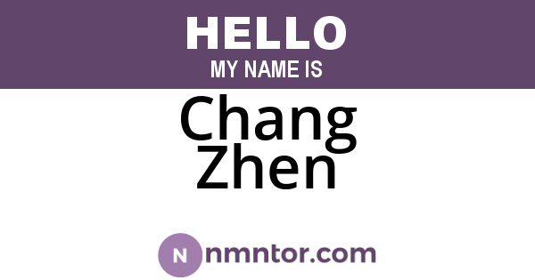 Chang Zhen