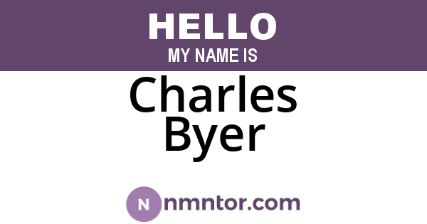 Charles Byer