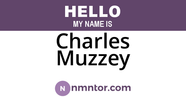 Charles Muzzey