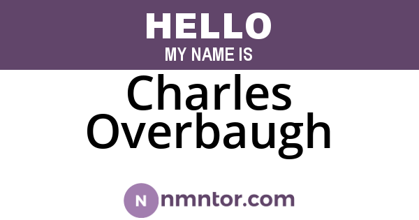 Charles Overbaugh