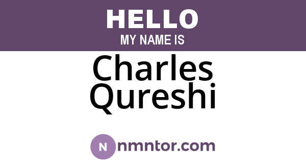 Charles Qureshi