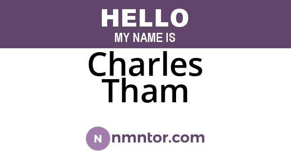 Charles Tham