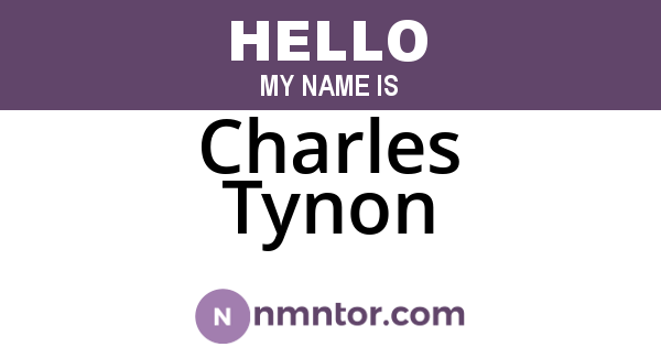 Charles Tynon