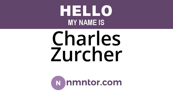 Charles Zurcher