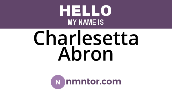 Charlesetta Abron