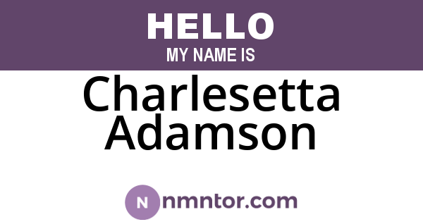 Charlesetta Adamson