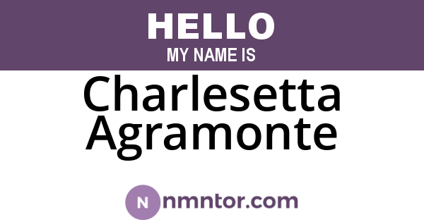 Charlesetta Agramonte