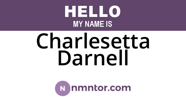 Charlesetta Darnell