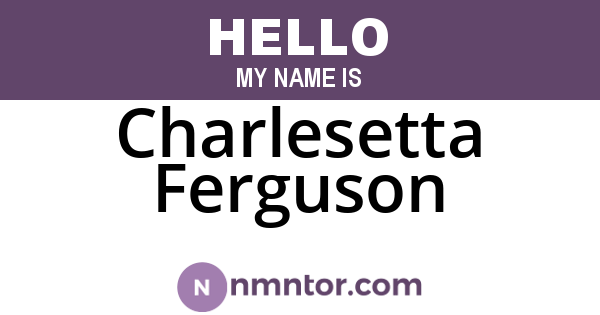 Charlesetta Ferguson