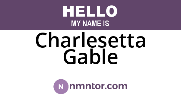 Charlesetta Gable