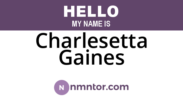 Charlesetta Gaines