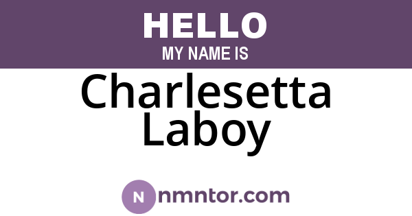 Charlesetta Laboy
