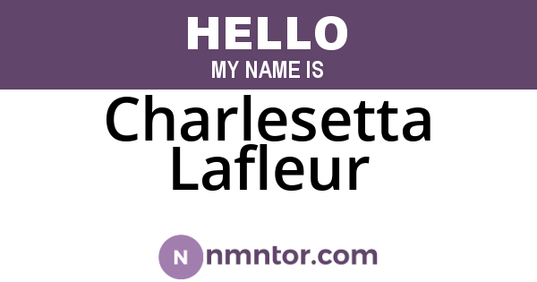 Charlesetta Lafleur