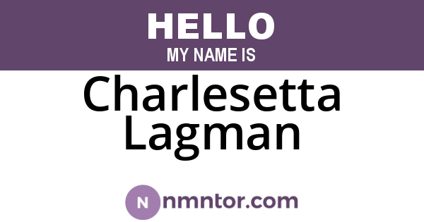 Charlesetta Lagman