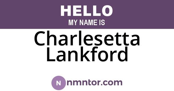 Charlesetta Lankford