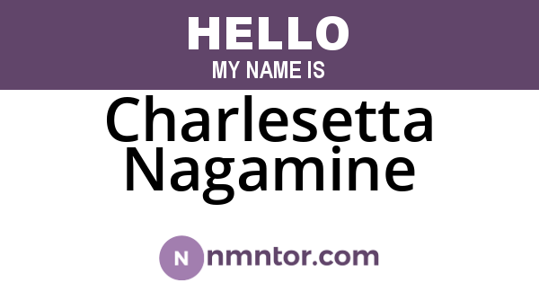 Charlesetta Nagamine