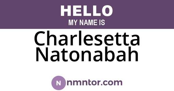 Charlesetta Natonabah