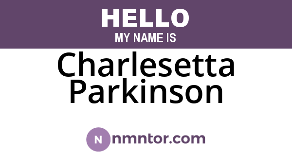 Charlesetta Parkinson