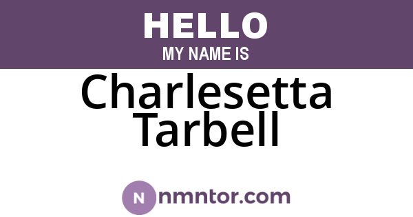 Charlesetta Tarbell