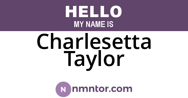 Charlesetta Taylor