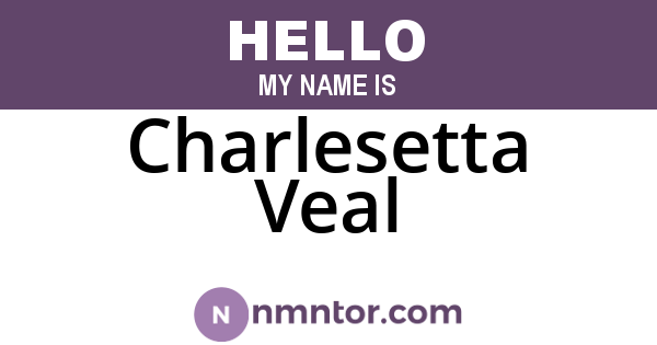 Charlesetta Veal