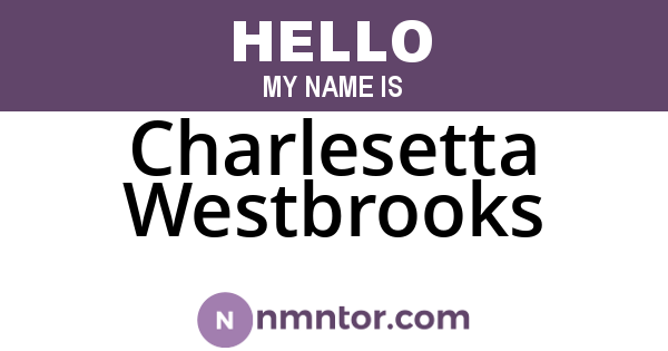 Charlesetta Westbrooks