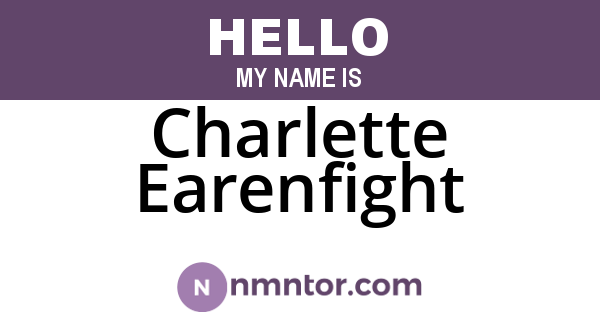 Charlette Earenfight