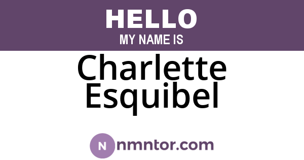 Charlette Esquibel