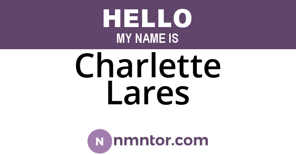 Charlette Lares