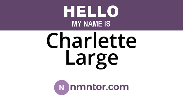 Charlette Large