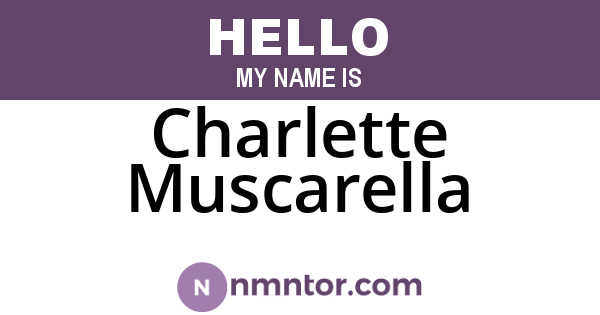 Charlette Muscarella