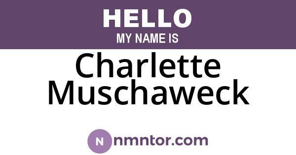 Charlette Muschaweck