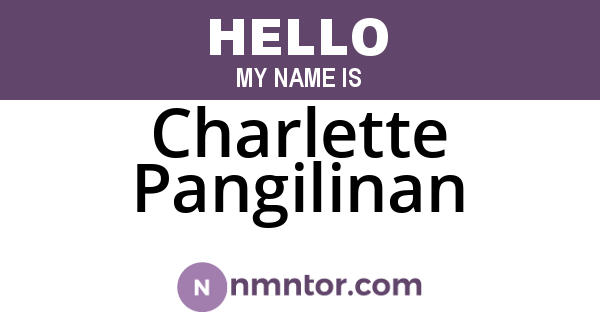 Charlette Pangilinan