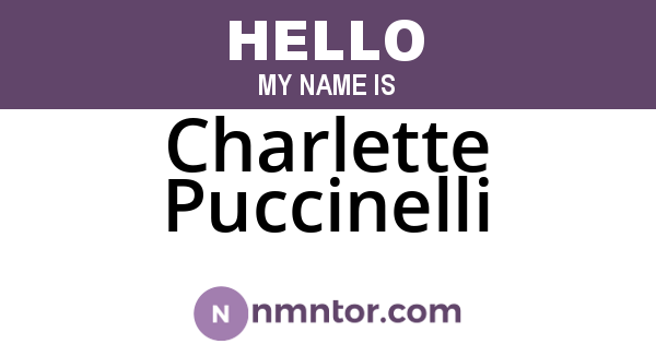 Charlette Puccinelli