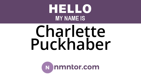 Charlette Puckhaber