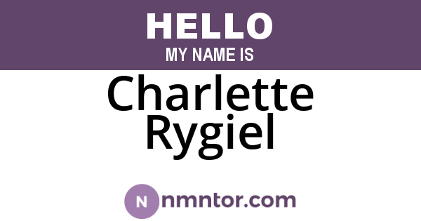 Charlette Rygiel