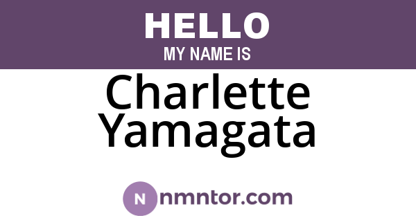 Charlette Yamagata