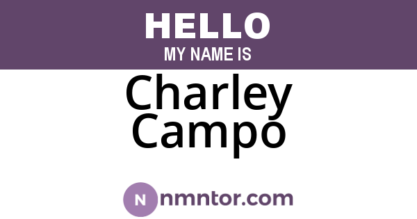 Charley Campo
