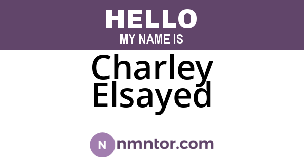 Charley Elsayed