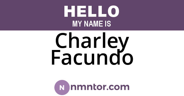 Charley Facundo