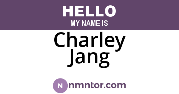 Charley Jang