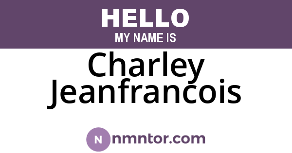 Charley Jeanfrancois