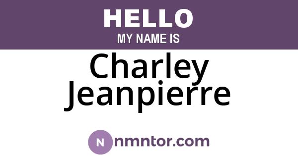 Charley Jeanpierre