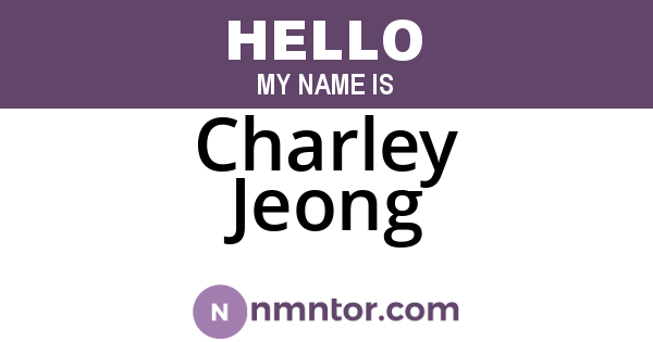Charley Jeong