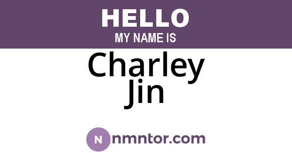 Charley Jin