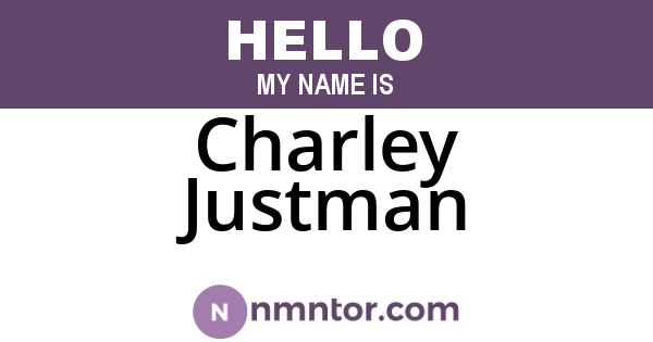 Charley Justman