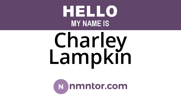 Charley Lampkin